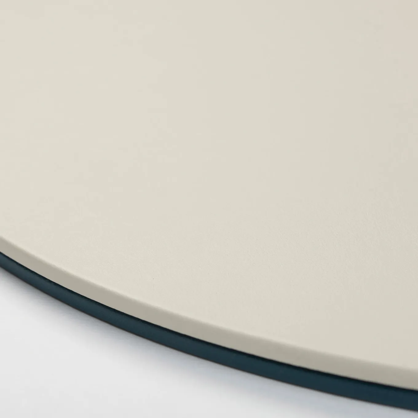 Set of 6 Mondrian Amalfi Blue and Luna White Round Coasters