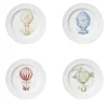 Set of 4 Mongolfiere dessert plates