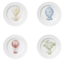 Set of 4 Mongolfiere dessert plates