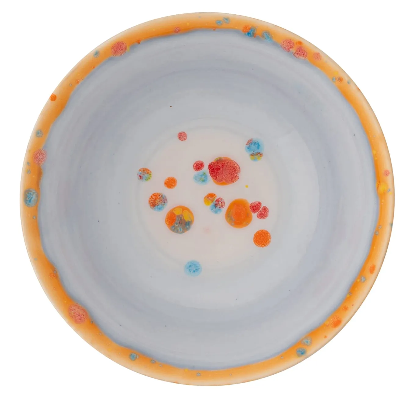 Set Of 2 Murrine Gray Coupe Soup Plates