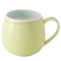 Set of 4 Murrine Green Chubby Mugs