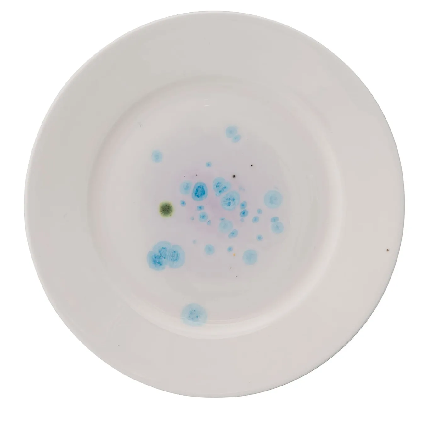 Set of 4 Murrine Lilac Rim bread plates