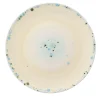 Set Of 2 Murrine Yellow Coupe Dinner Plates