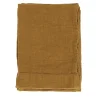 Set of 4 Mustard Linen Hand Towels