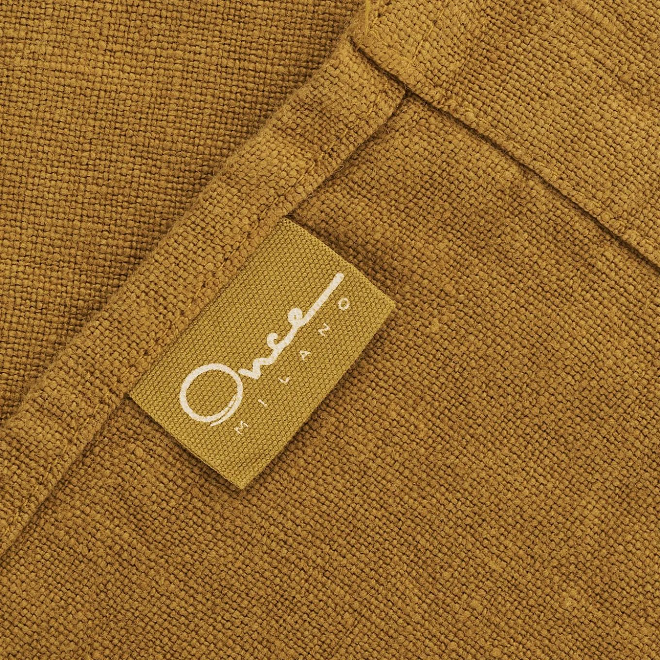 Set of 4 Mustard Linen Hand Towels