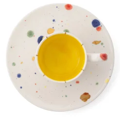 Set Of 2 Naples Squared Coffee Cups And Saucers #1