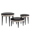 Set of 3 Nasting Tables in Ebony
