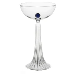 Set of 2 Nereida Deep Blue Coupe Glasses