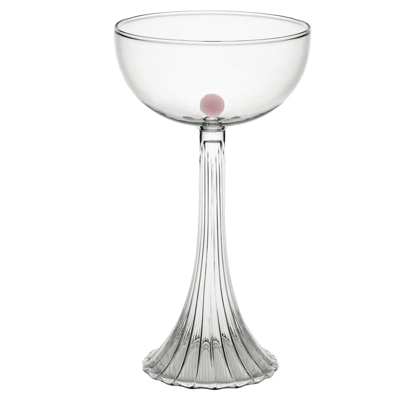 Set of 2 Nereida Pink Coupe Glasses
