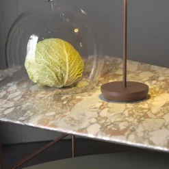 Set Of 2 Norvegia Marble And Green Fenix Lovers Nesting Tables