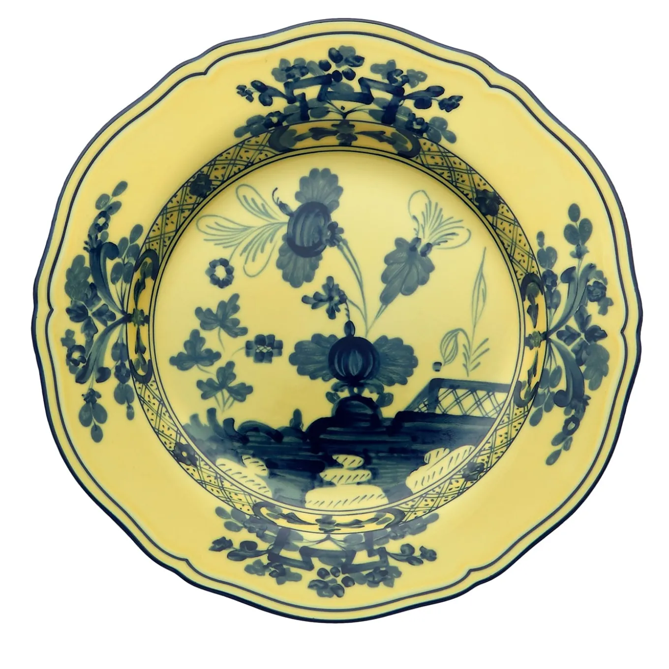 Set of 6 Oriente Italiano Citrino Dinner Plates
