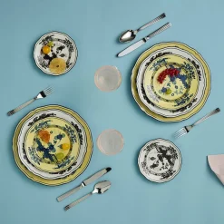 Set of 6 Oriente Italiano Citrino Dinner Plates
