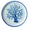 Set of 6 Osteria Round Coral Platters 35cm