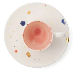 Set Of 2 Palm Beach Squared Coffee Cups And Saucers #1