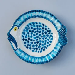 Set Of 3 Pampelonne Maculato Ceramic Plates