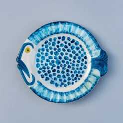 Set Of 3 Pampelonne Maculato Ceramic Plates