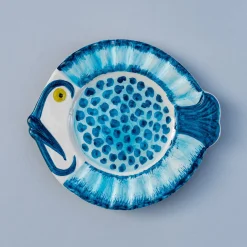 Set Of 3 Pampelonne Maculato Ceramic Plates