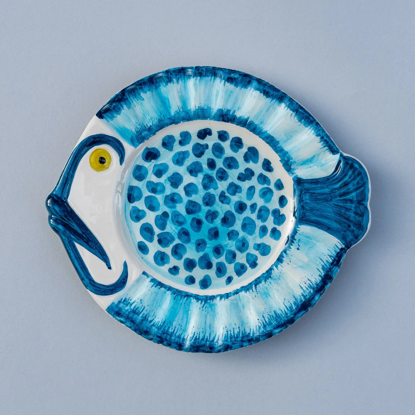 Set Of 3 Pampelonne Maculato Ceramic Plates