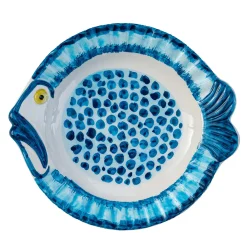 Set Of 2 Pampelonne Macultato Ceramic Soup Plates