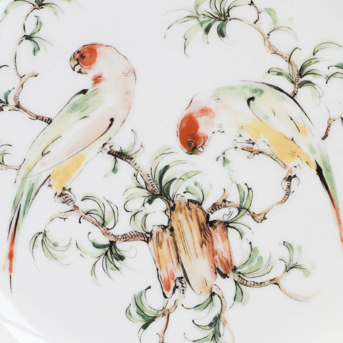 Set of 4 Pappagallini Dessert Plates