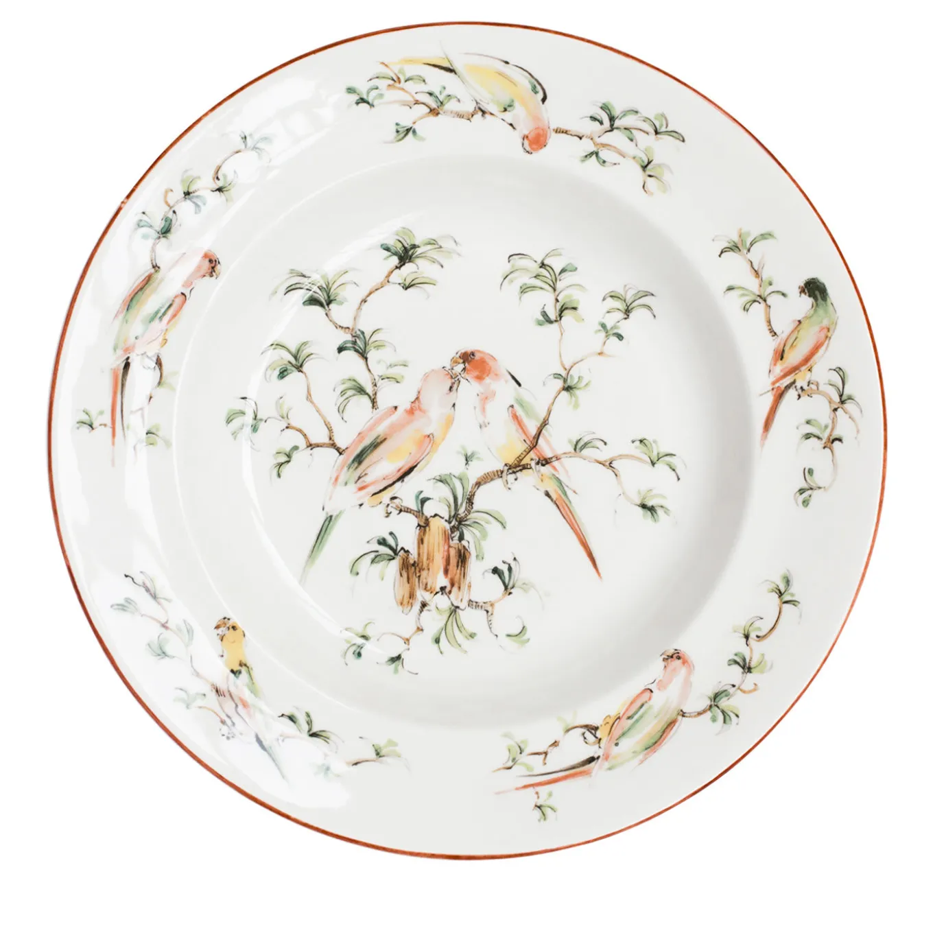 Set of 4 Pappagallini Soup Plates