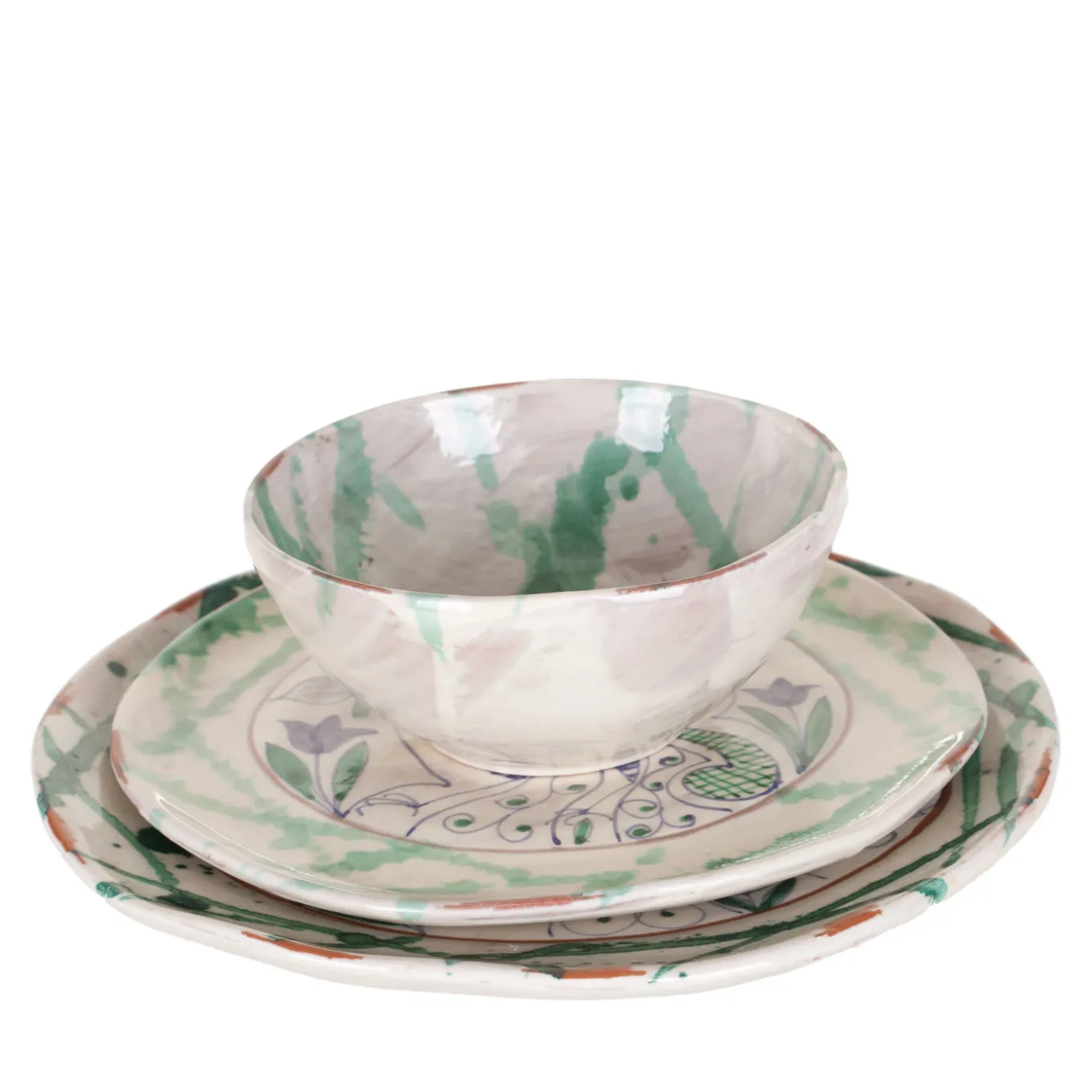 Set of 4 Pavone Ceramic Bowls