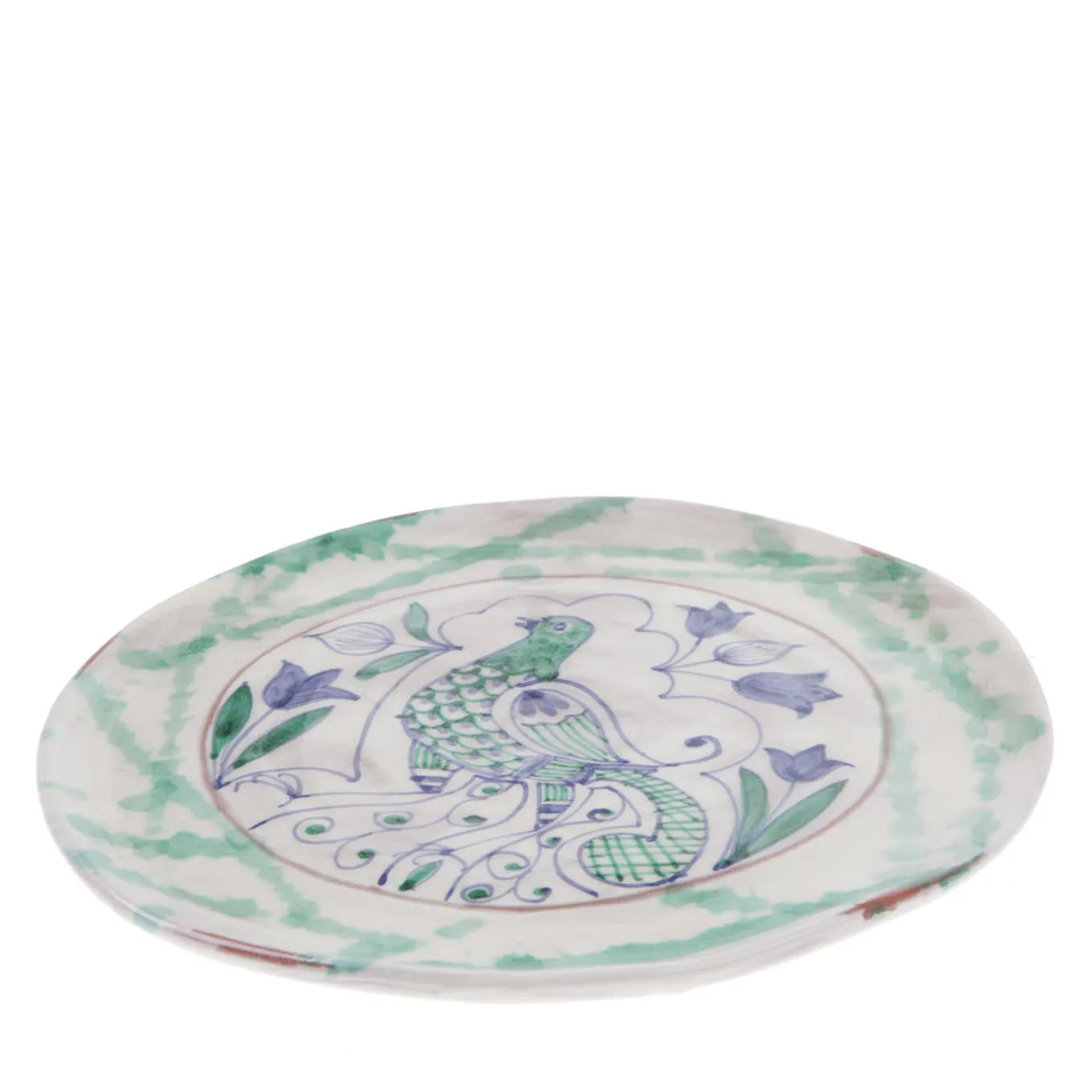 Set of 4 Pavone Ceramic Plates