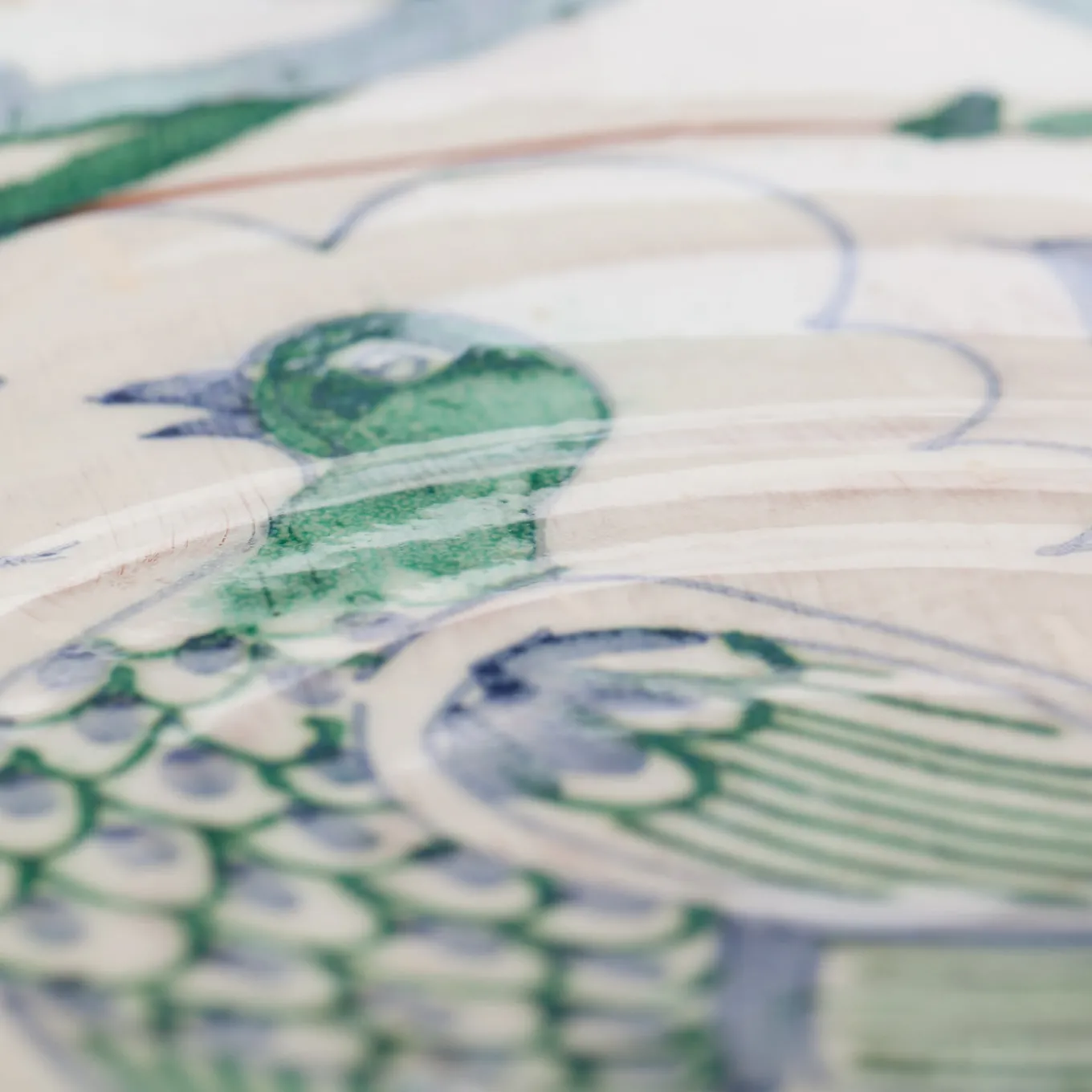 Set of 4 Pavone Ceramic Plates