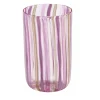 Set of 6 Pink & Gold Murano Glasses