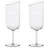 Set of 2 Pop Slant Cut Cocktail Glasses
