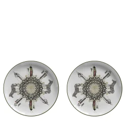 set of 2 Porcelain Constantinople 8 dinner Plate