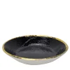 Set of 6 Preta Oro Black Gold Risotto Plates