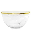 Set of 6 Preta Oro Milk and Gold Bowls 14cm
