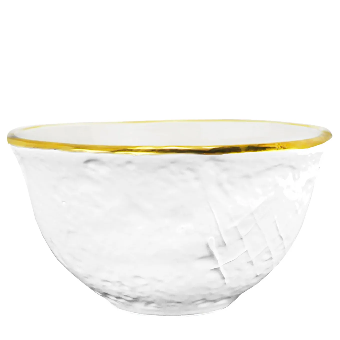Set of 6 Preta Oro Milk and Gold Bowls 14cm