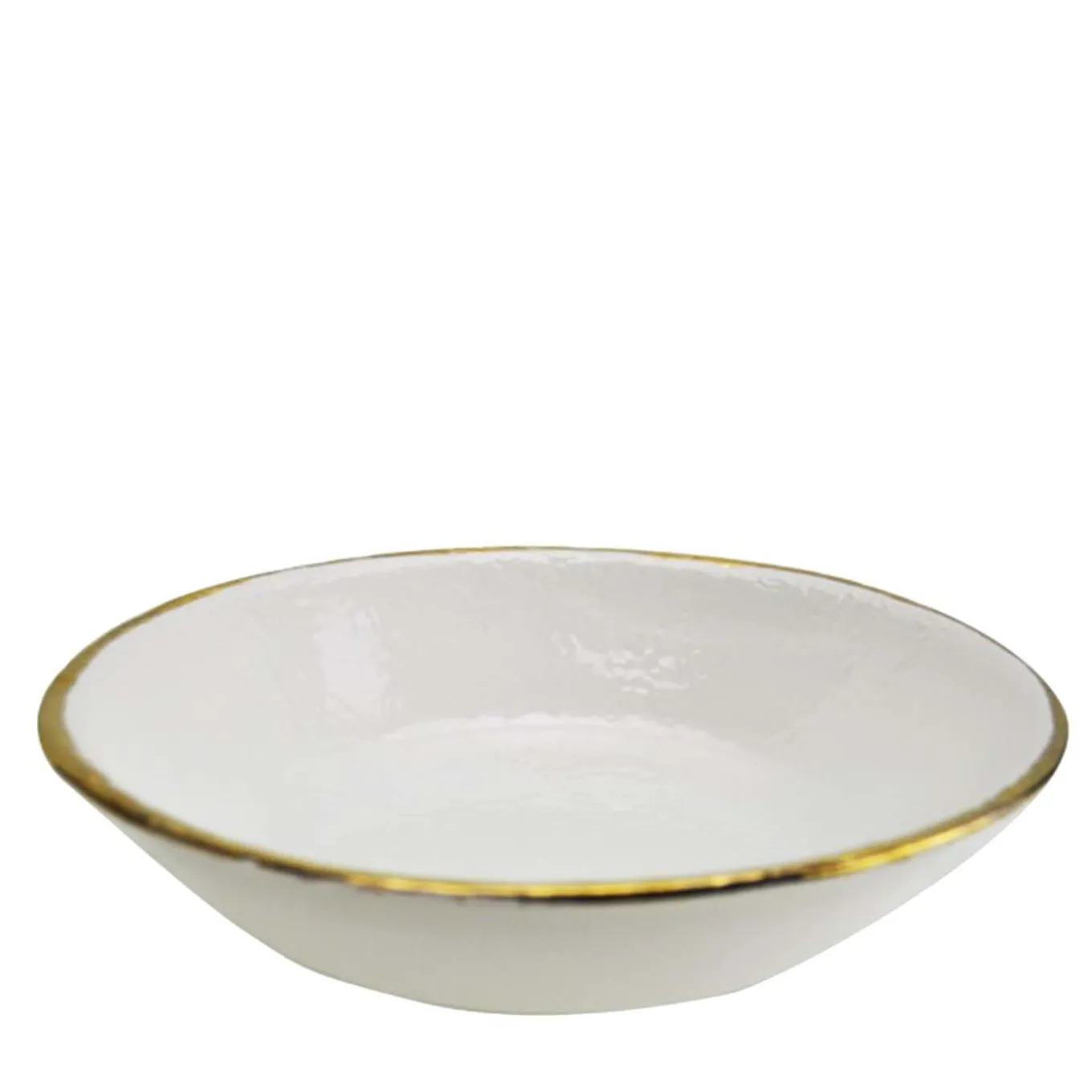 Set of 6 Preta Oro Milk Gold Risotto Plates 30cm