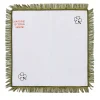 Set of 2 Quadrifoglio White Linen Napkins