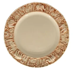 Set of 2 Red La Menagerie Ottomane Charger Plates