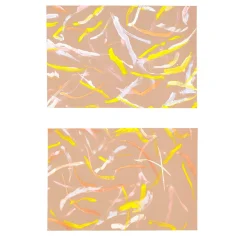 Set of 2 Roman breeze Pink Placemats