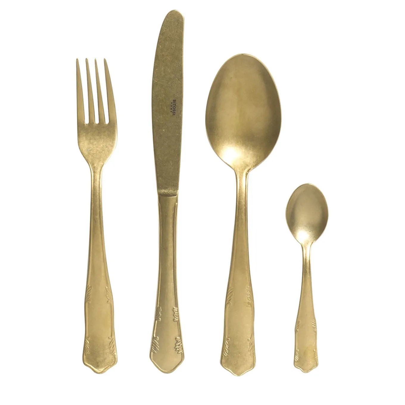 Set of 24 Romantica Gold Cutlery