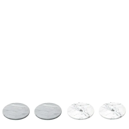 Set of 4 Round Marble Coasters