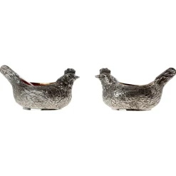 Set of 2 Salt Cellars with Spoons