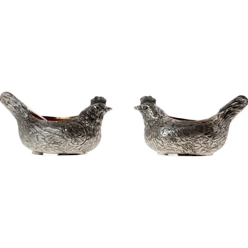 Set of 2 Salt Cellars with Spoons