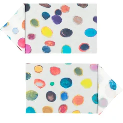 Set of 2 Satellites Placemats and napkins in pink