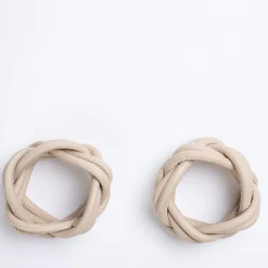 Set of 2 Sherazade Cappuccino Beige Napkin Holders