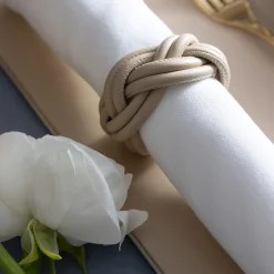 Set of 2 Sherazade Cappuccino Beige Napkin Holders