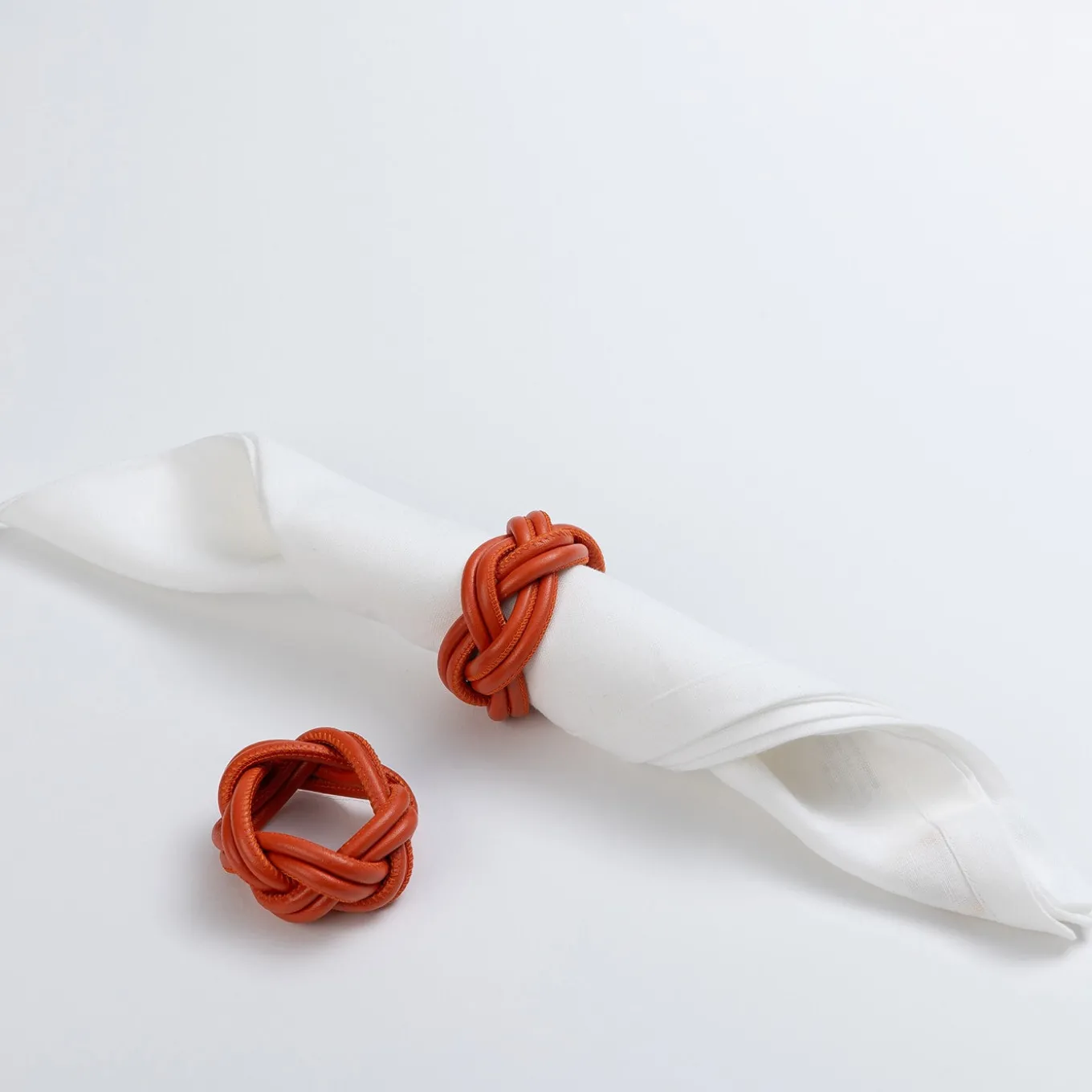 Set of 2 Sherazade Spritz Orange Napkin Holders
