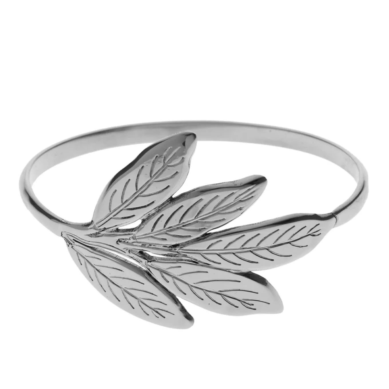 Set of 6 silver brass napkin rings