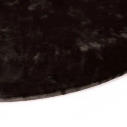 Set of 4 Small Brown Velvet Placemat Covers with Wooden Support