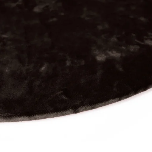 Set of 4 Small Brown Velvet Placemat Covers with Wooden Support