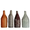 Set of 4 Small Earth Palette Ceramic Decorative Bottles